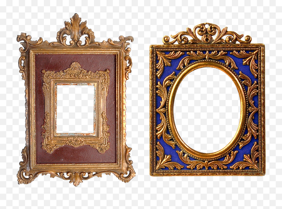 Free Photo Round Golden Ornamental Frame - Frame Golden Png Picture Frames Old,Gold Circle Frame Png
