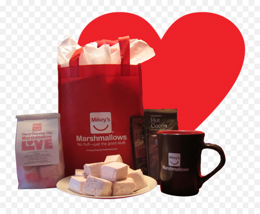 Hot Chocolate Love Gift Bag - Heart Png,Marshmallows Png