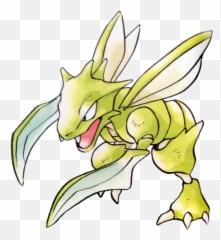 Pokemon Gen 1 Scyther Artwork Png