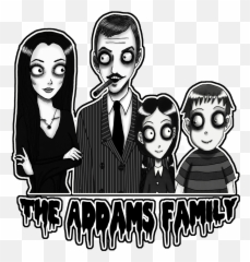 The Addams Family Portrait Is - Transparent Addams Family Png,Addams Family Musical Logo