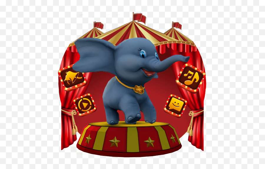 App Insights 3d Cute Circus Elephant Apptopia - Circus Elephant 3d Png,Circus Elephant Png