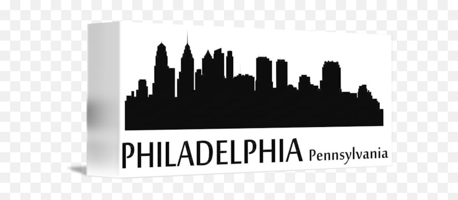 Philadelphia Cityscape Skyline By Kevin G - Philly Art Museums Silhouette Png,Philadelphia Skyline Silhouette Png