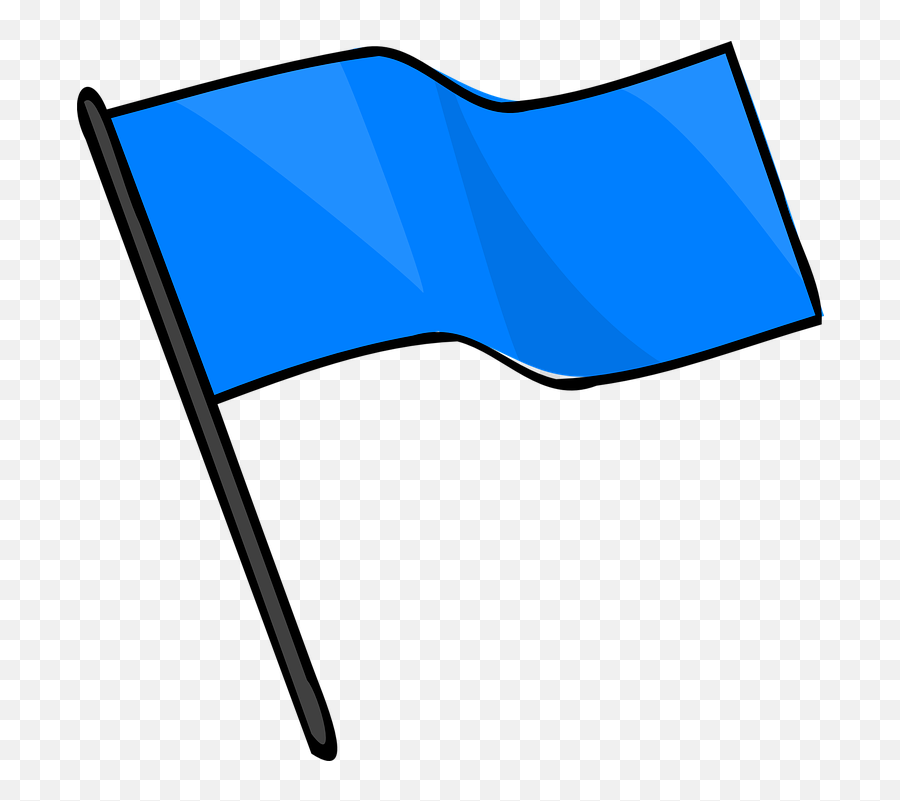 Blue Flag Wind - Free Vector Graphic On Pixabay Blue Flag Clipart Png,Wind Transparent Background