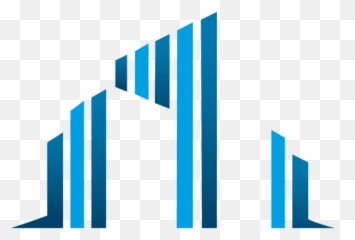 Blue Bars Buildings Icon - Edifícios Png