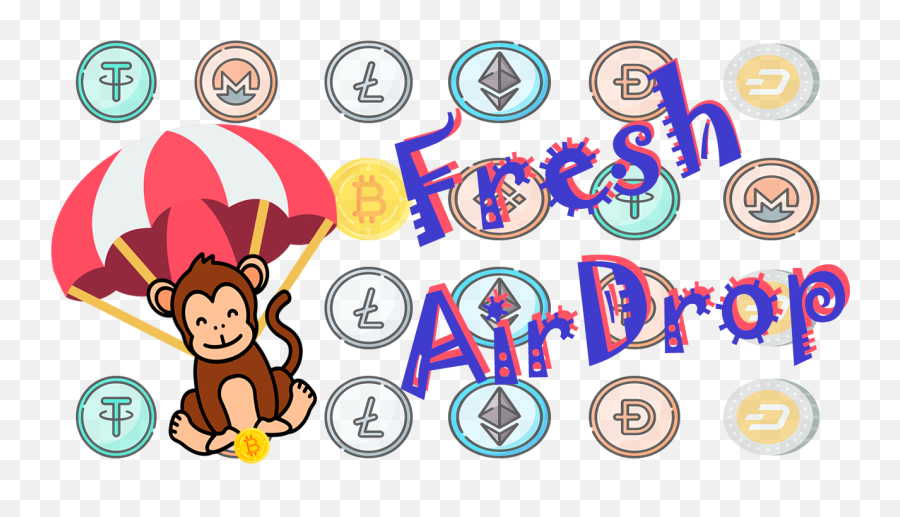 Monkey Airdrop Receive Free Flr Tokens Withflare Network X - Happy Png,What Does The Airdrop Icon Look Like