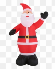 Home Accents Holiday 9 Ft Pre - Lit Led Giantsized Santa Inflatable Santa Png,Christmas Mickey Icon