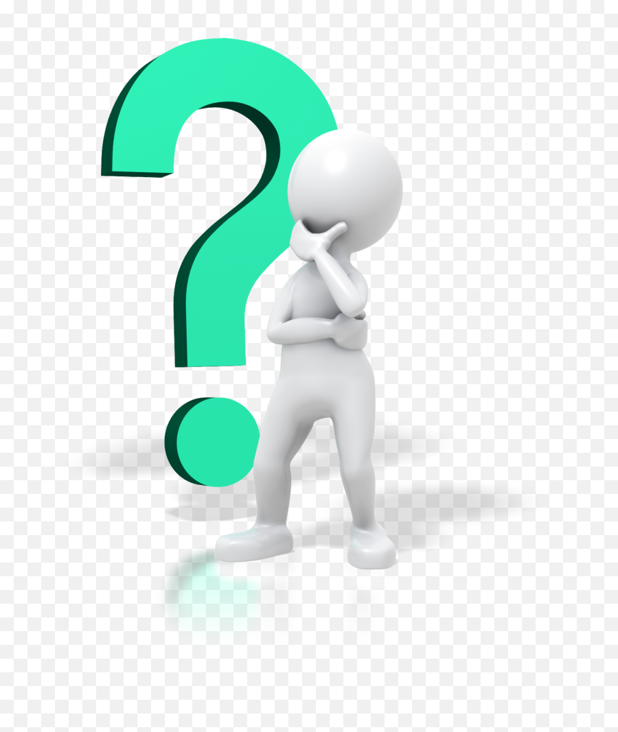 Question Mark Free Clipart - Don T Know Stick Man Png,Thinking Transparent
