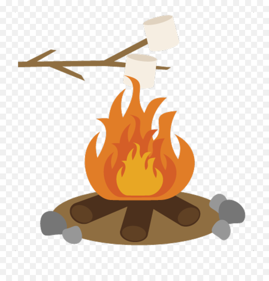 Transparent Campfire Smores - Campfire S Mores Clipart Png,Marshmellow Png
