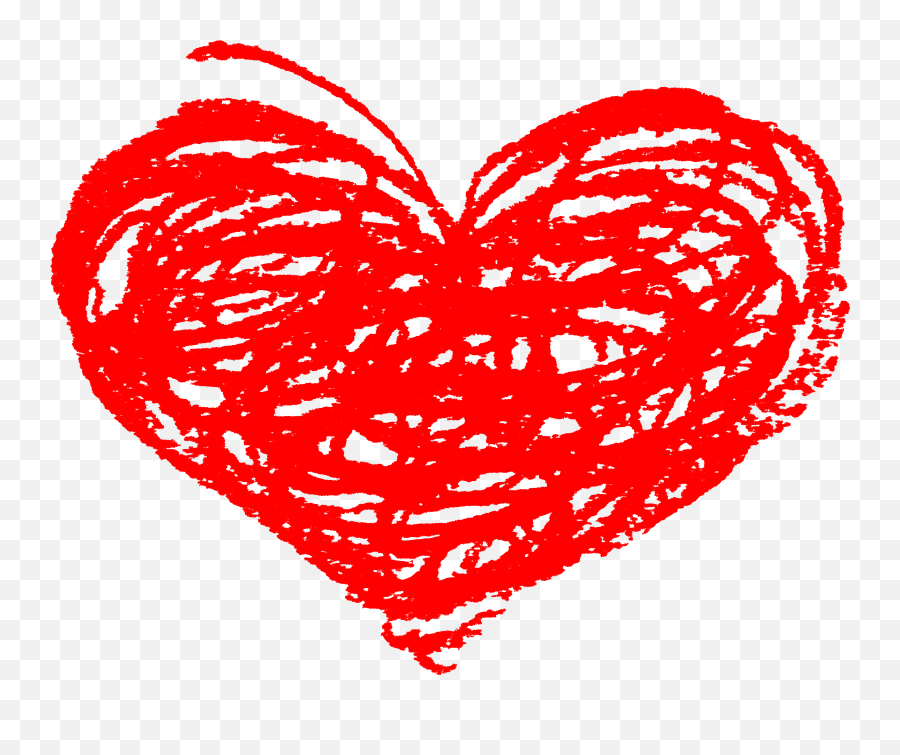 5 Scribble Heart Transparent - Transparent Heart Doodle Clipart Png,Heart Doodle Png