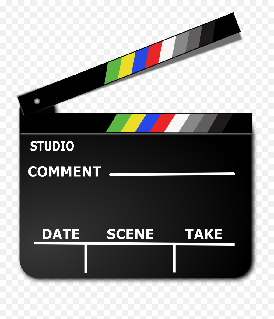 Colour Clapboard - Colour Clapboard Png,Clapper Board Png