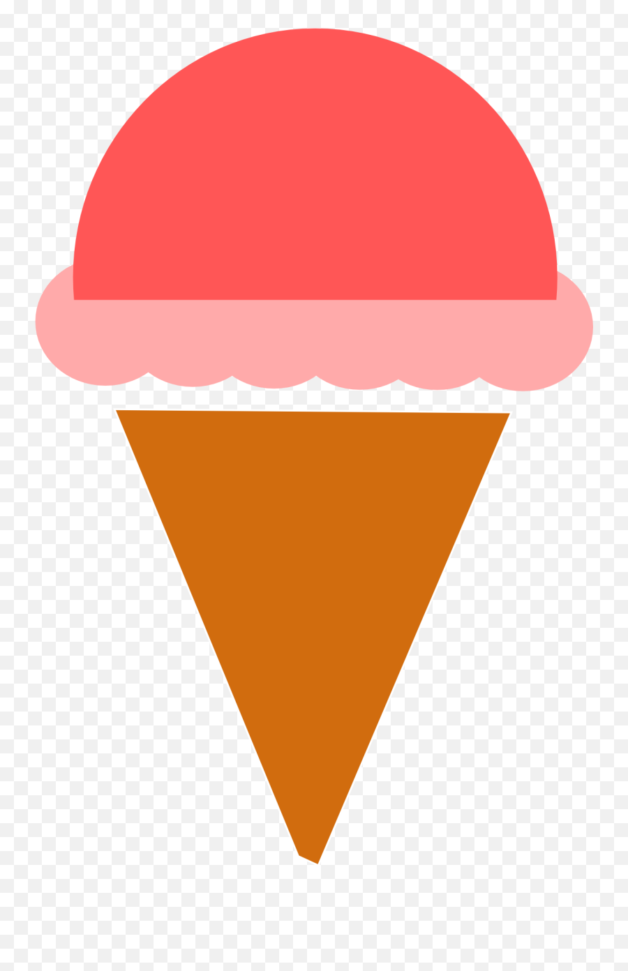 Pink Ice Cream In Waffle Sweet Cone Drawing Free Image - Icecream Scoop Clipart Png,Ice Cream Icon