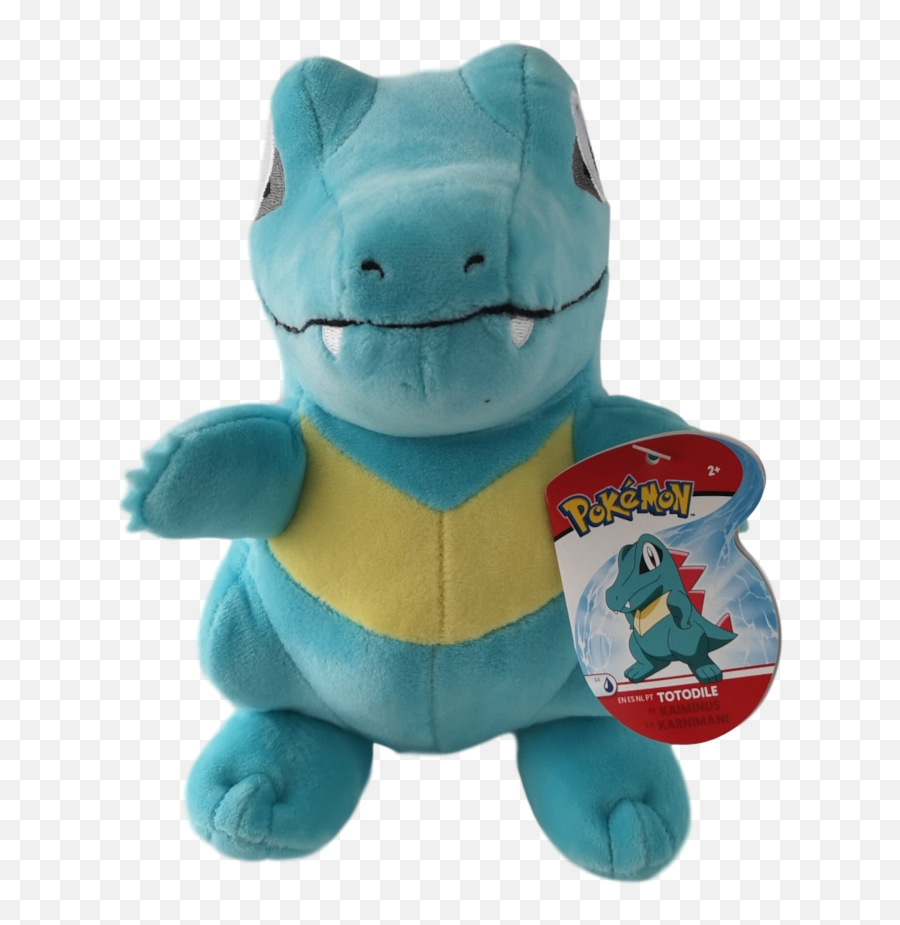 Official Pokemon 8 Plush Totodile - Stuffed Toy Png,Totodile Png