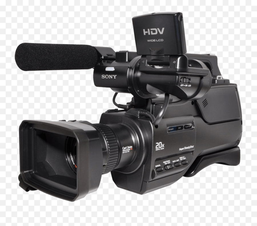 Hdv Sony Video Camera Transparent Png - Video Camera Png,Camcorder Png