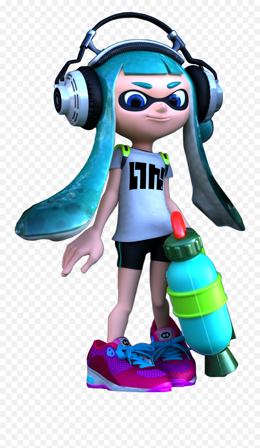 Splatoon Inkling Girl Blue Transparent - Splatoon Light Blue Inkling Png,Inkling Png