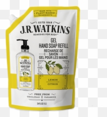 Hand Soap Gel 34 Fl Oz Lemon Refill Pouch - Jr Watkins Hand Soap Refill Png,Soap Ui Icon