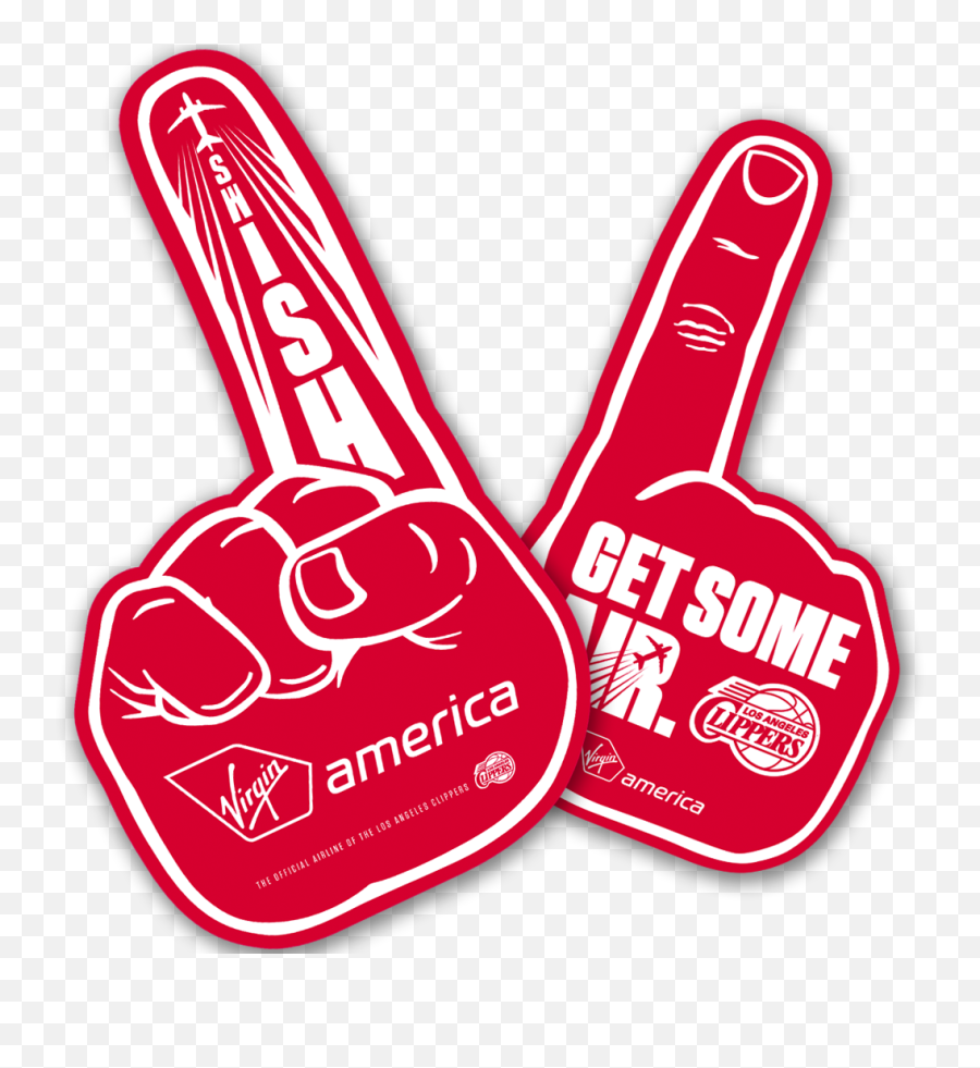 Download February 9th As The Clippers - Clip Art Png,Foam Finger Png