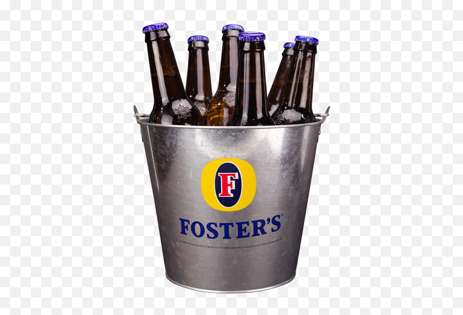 Metal Beer Ice Bucket - Metal Bucket Ice And Beer Png,Beer Bucket Png
