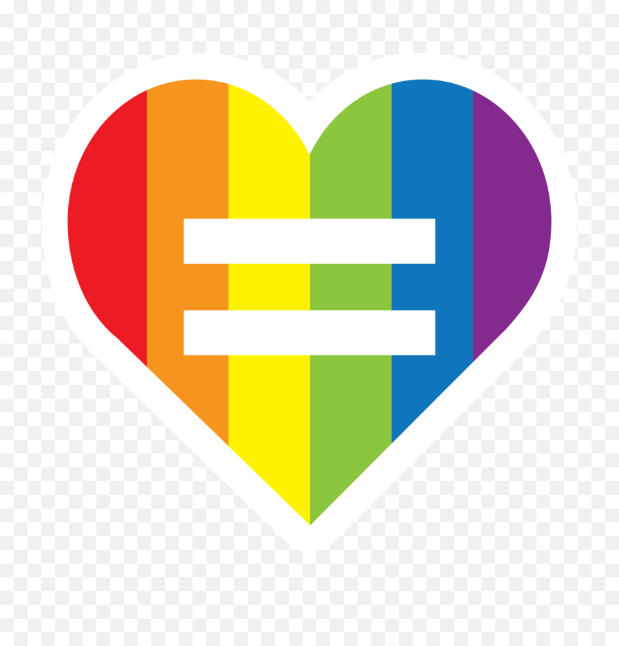 Rainbow Heart With Equal Sign - Rainbow Equal Sign Png,Equal Sign Png
