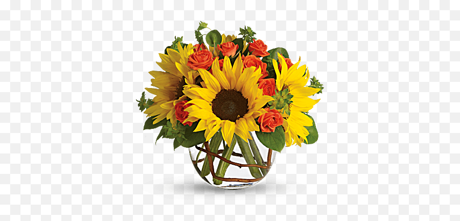 Sunny Sunflowers U2014 Blessings Floral Design - Flower Arrangements With Contrast Png,Sunflowers Transparent