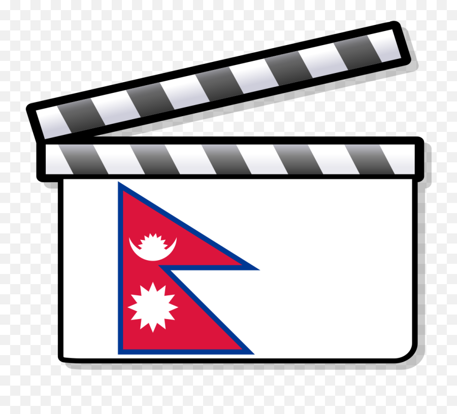 Filenepal Film Clapperboardsvg - Wikimedia Commons Icon Film Reel Png,Clapboard Png