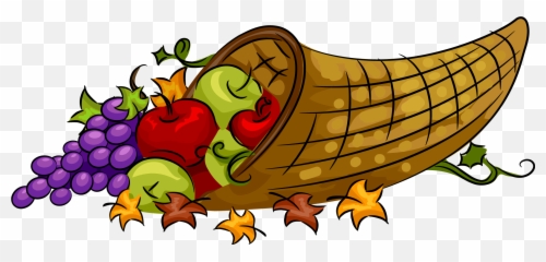 Thanksgiving Art - Thanksgiving Cornucopia Clipart Png,Cornucopia Png