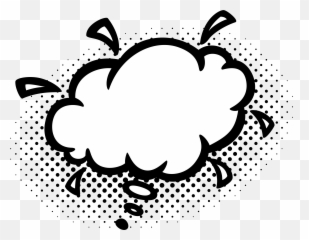 Empty Comic Bubbles Rain Clipart Png