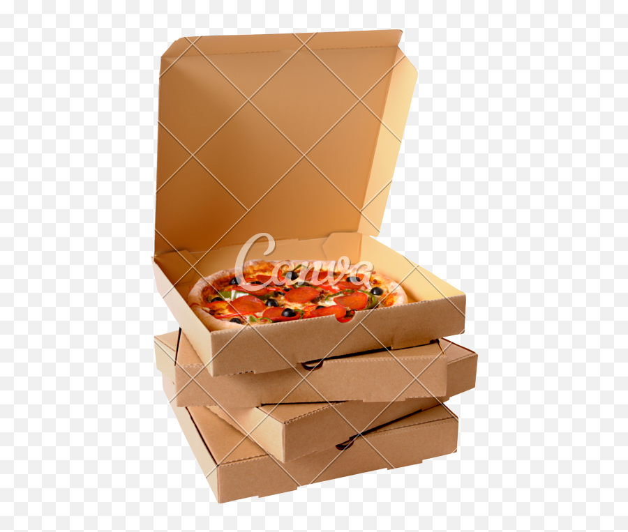 Download Stack Of Pizza Boxes Png Clip Art Black And White