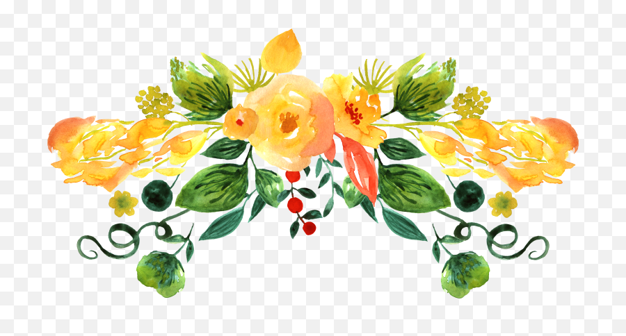 Floral Design Dibujo - Flores Watercolor Png 3600x2192 Png Watercolor Flower,Water Color Png