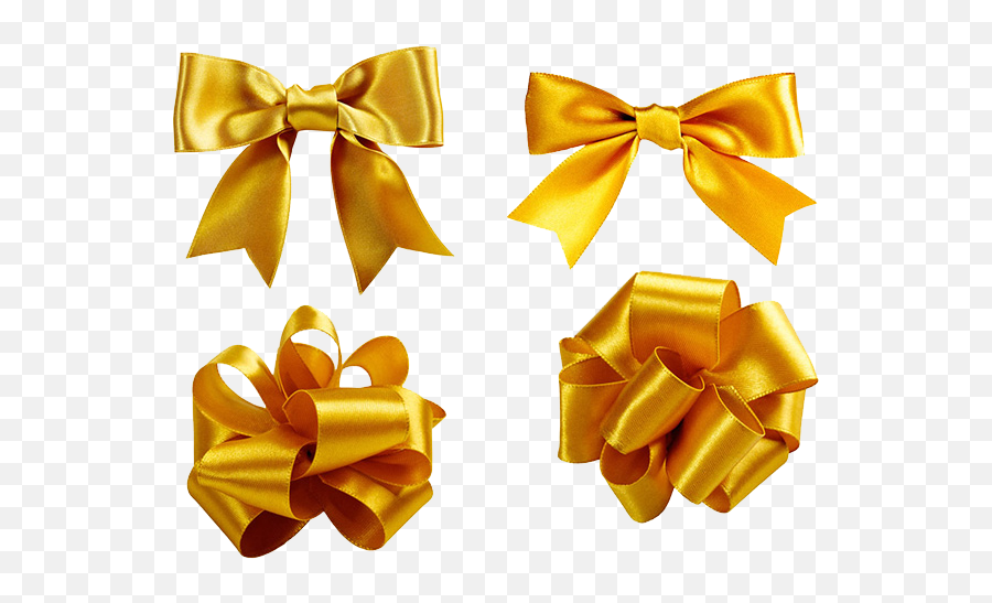 Download Shoelace Knot Ribbon Golden - Gold Ribbon For Gift Ribbon Gold For Gift Png,Gold Ribbon Png