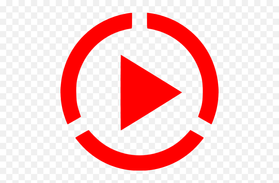Red Video Play 4 Icon - Green Park Png,Play Icon Transparent Background