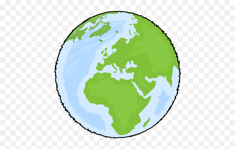 Earth Drawing Clipart - Earth Png Black And White,Earth Clipart Transparent Background