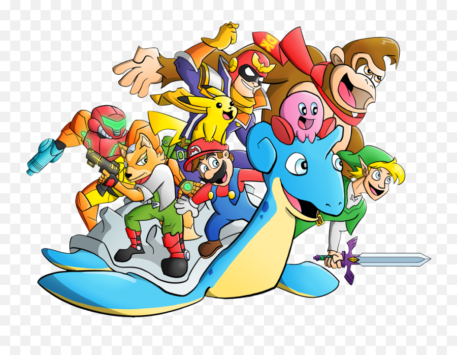 Gnarlee Smash Bros Used Surf - Cartoon Png,Lapras Png