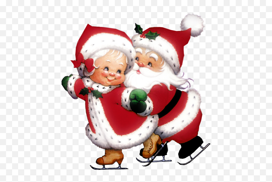 Library Of Mrs Santa Graphic Freeuse Png Files - Santa And Mrs Claus Clipart,Santa Clipart Png