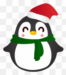 Cute Christmas Penguin Png Clipart