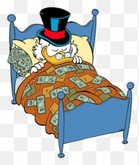 Ducktales Clip Art - Scrooge Mcduck Money Bed Png,Scrooge Mcduck Png