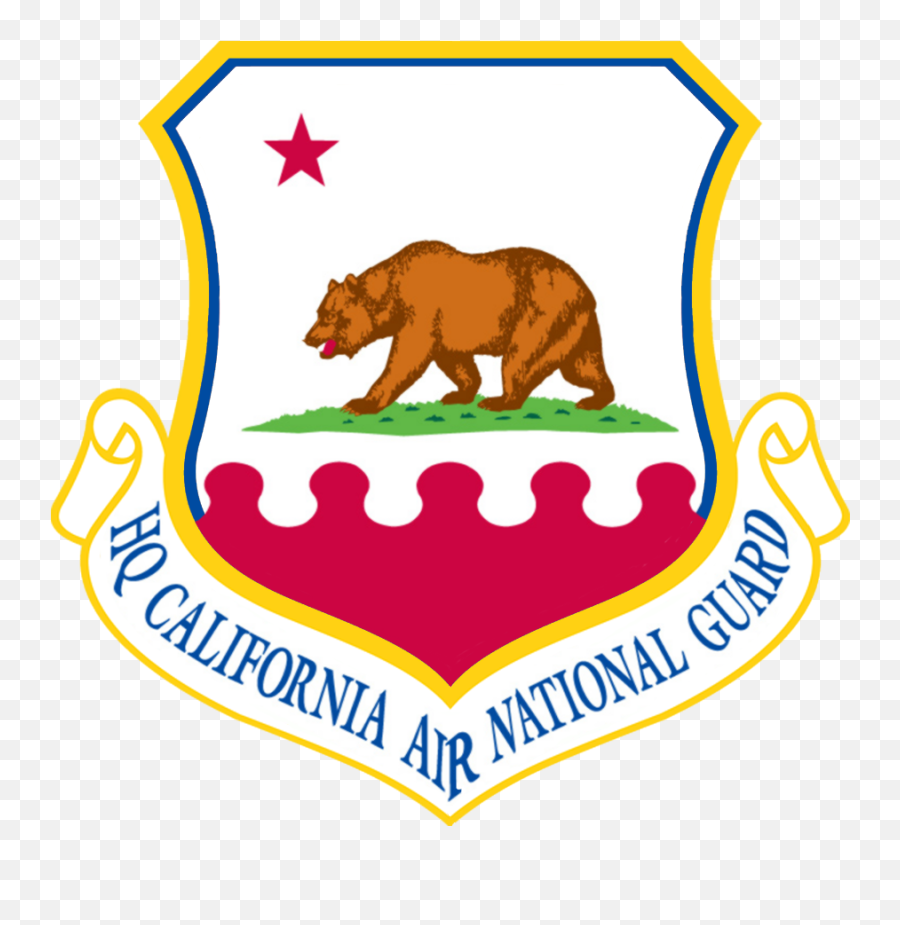 Air National Guard Usaf Patch - California State Flag Png,California Flag Png
