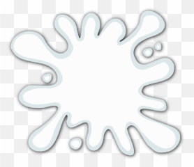 Milk Splat Blot Vector Svg Png - Illustration
