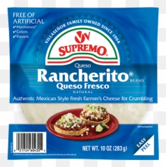 Rancherito Brand Fresh Crumbling Cheese From Vu0026v Supremo - Pumpernickel Png,Queso Png