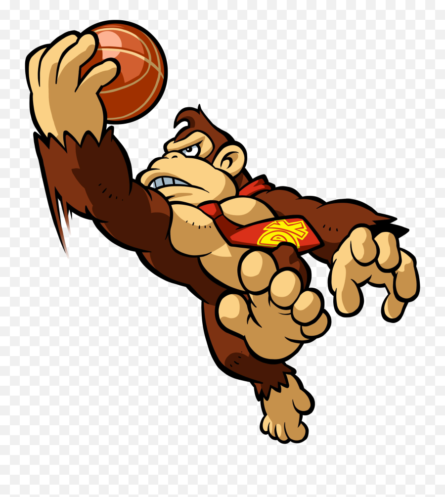 Donkey Kong Mario Hoops Transparent Cartoon - Jingfm Mario Hoops 3 On 3 Donkey Kong Png,Funky Kong Png