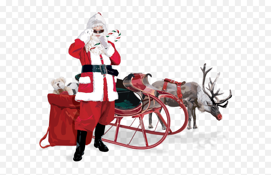 Here Are Some Names And Looks Of Santa Claus In Other Countries - Santa Claus In America Png,Santa Sleigh Transparent Background