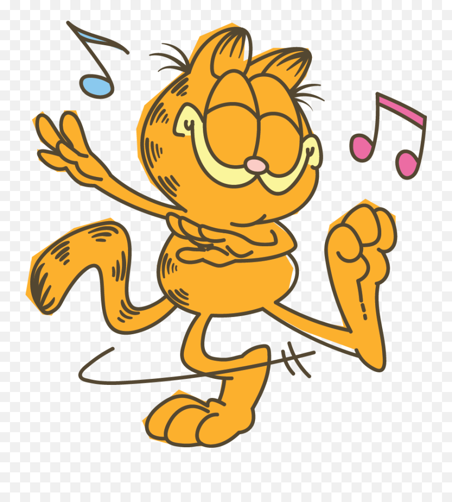 Garfield Line Stickers Boston Creative Studio - Garfield Line Stickers Png,Garfield Png