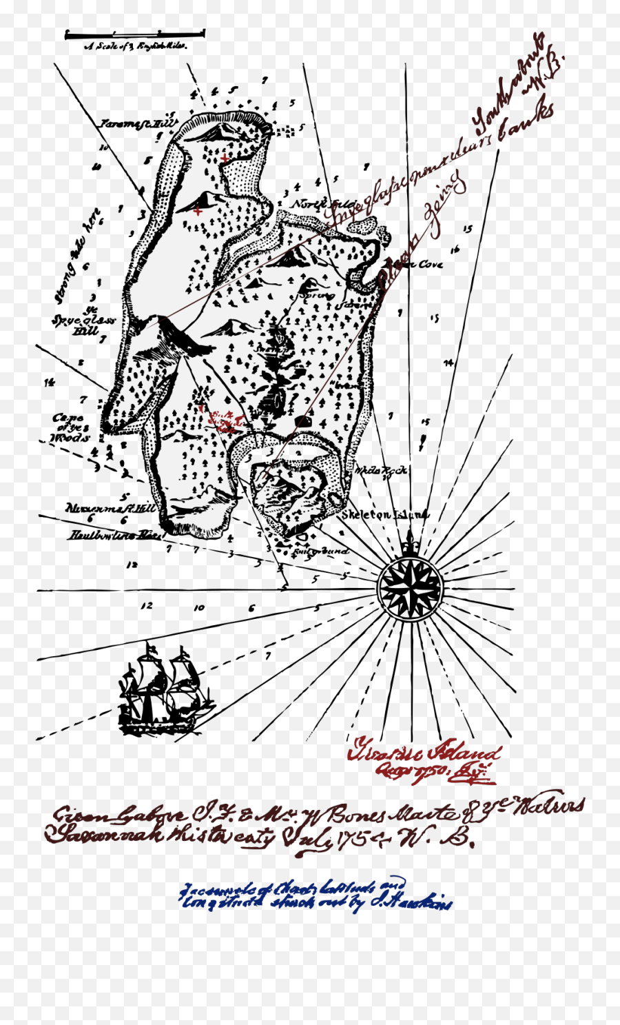 John Cena Png Svg Clip Art For Web - Treasure Island Robert Louis Stevenson Map,John Cena Png