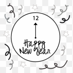 Download Transparent Collection Of Year - New Years Eve New Years Eve Clipart Png,Clock Clipart Transparent