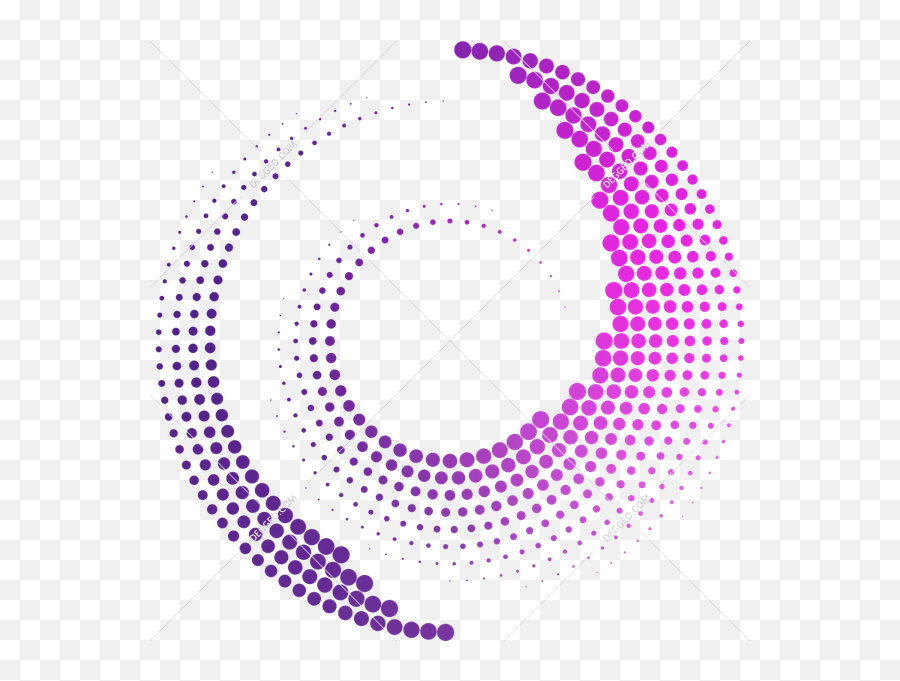 Halftone Geometric Vortex - Vector Circle Background Png,Halftone Png