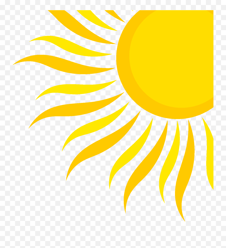 Download Half Sun Png Transparent - Clip Art Summer Sun,Summer Transparent Background