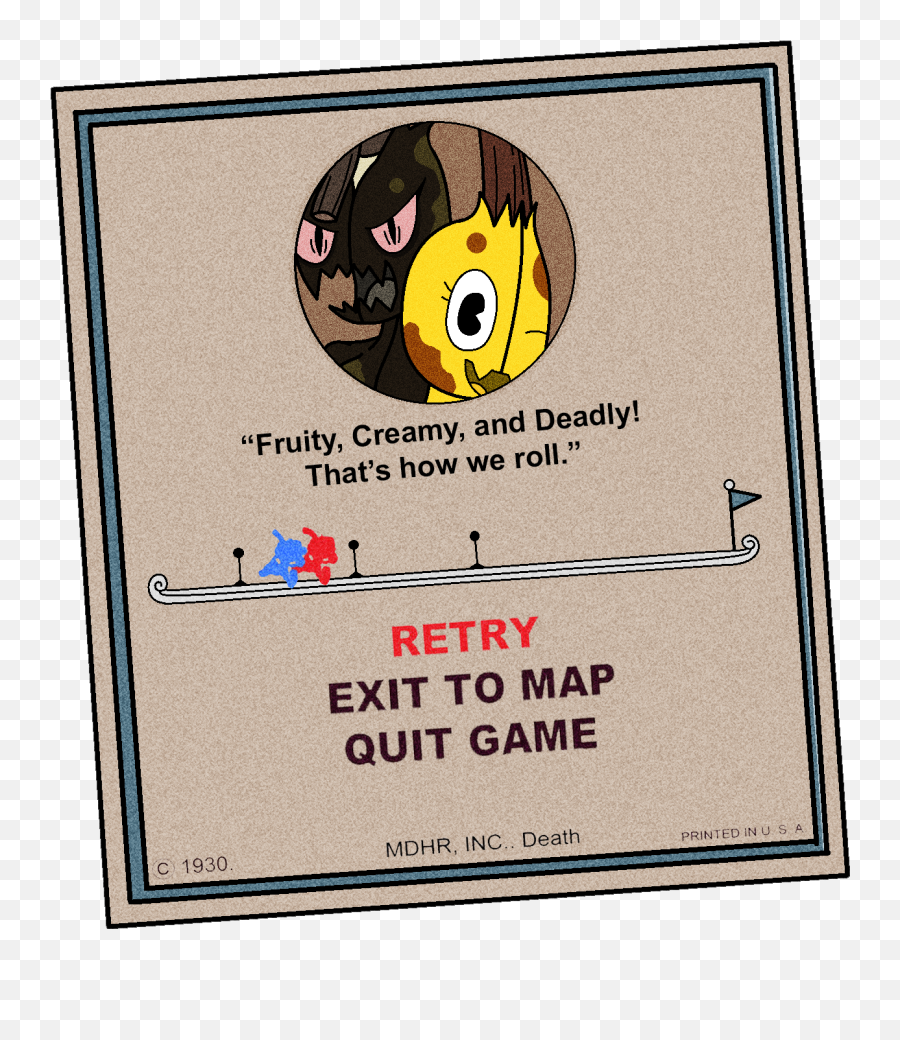 The Bananas Beat Cuphead By Thespiderbunny - Fur Affinity Cuphead Fan Made Death Quotes Png,Cuphead Logo Png