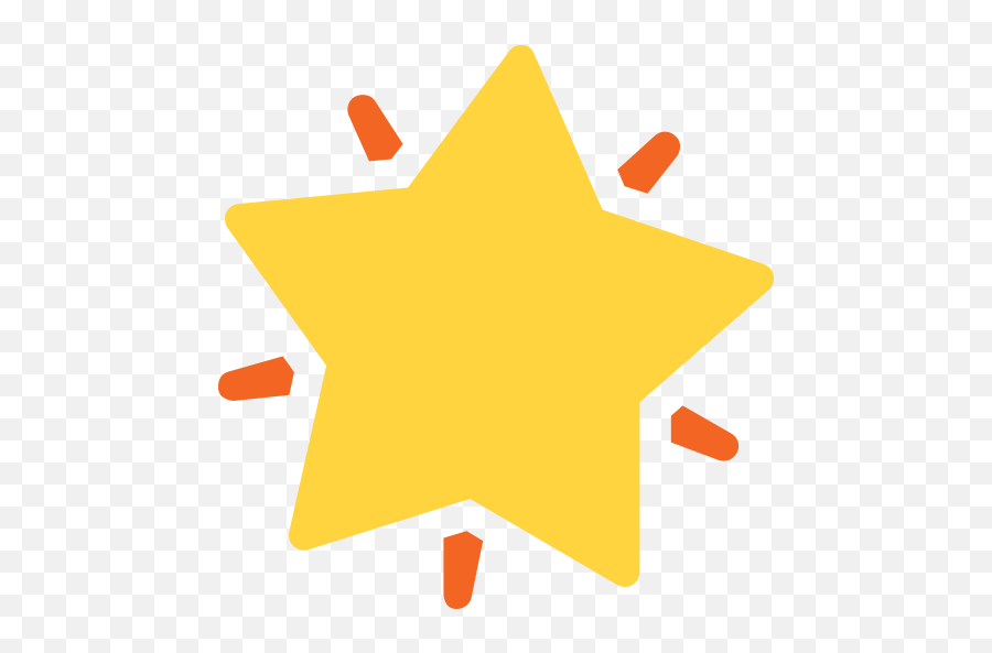 Glowing Star Emoji For Facebook Email - Clip Art Png,Glowing Star Png