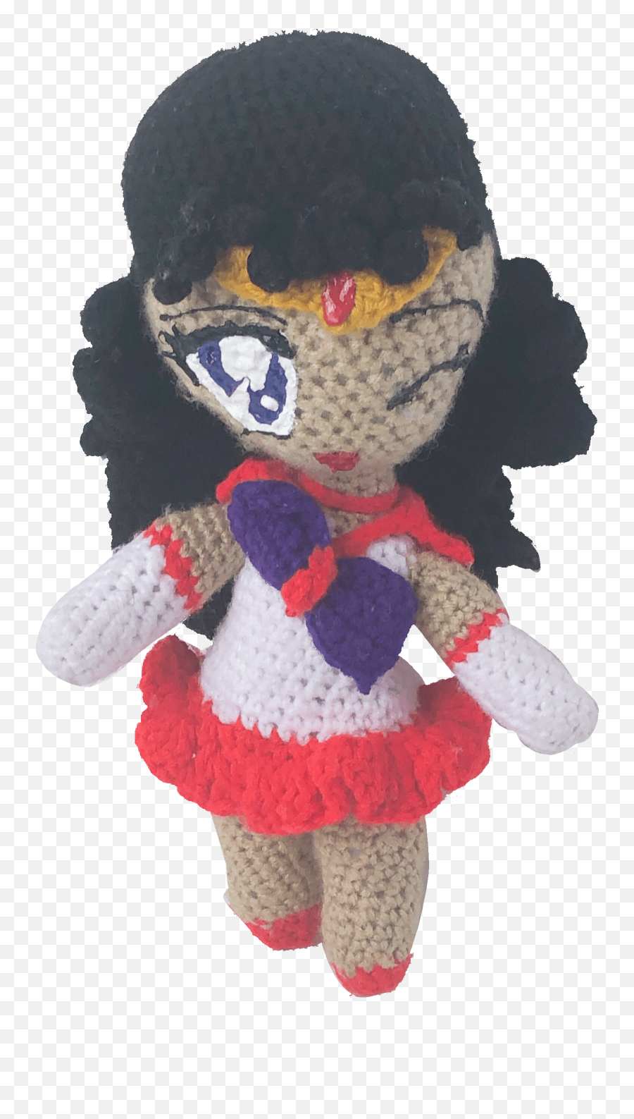 Sailor Mars Crochet Doll Moon Collectible - Fictional Character Png,Sailor Mars Transparent