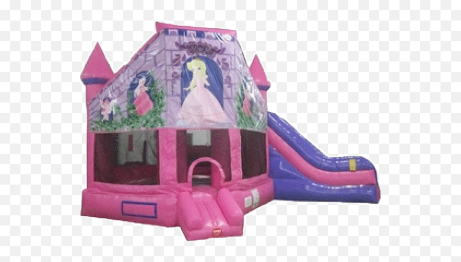 Princess Combo Bouncer Bounce House Rental - Inflatable Png,Princess Castle Png