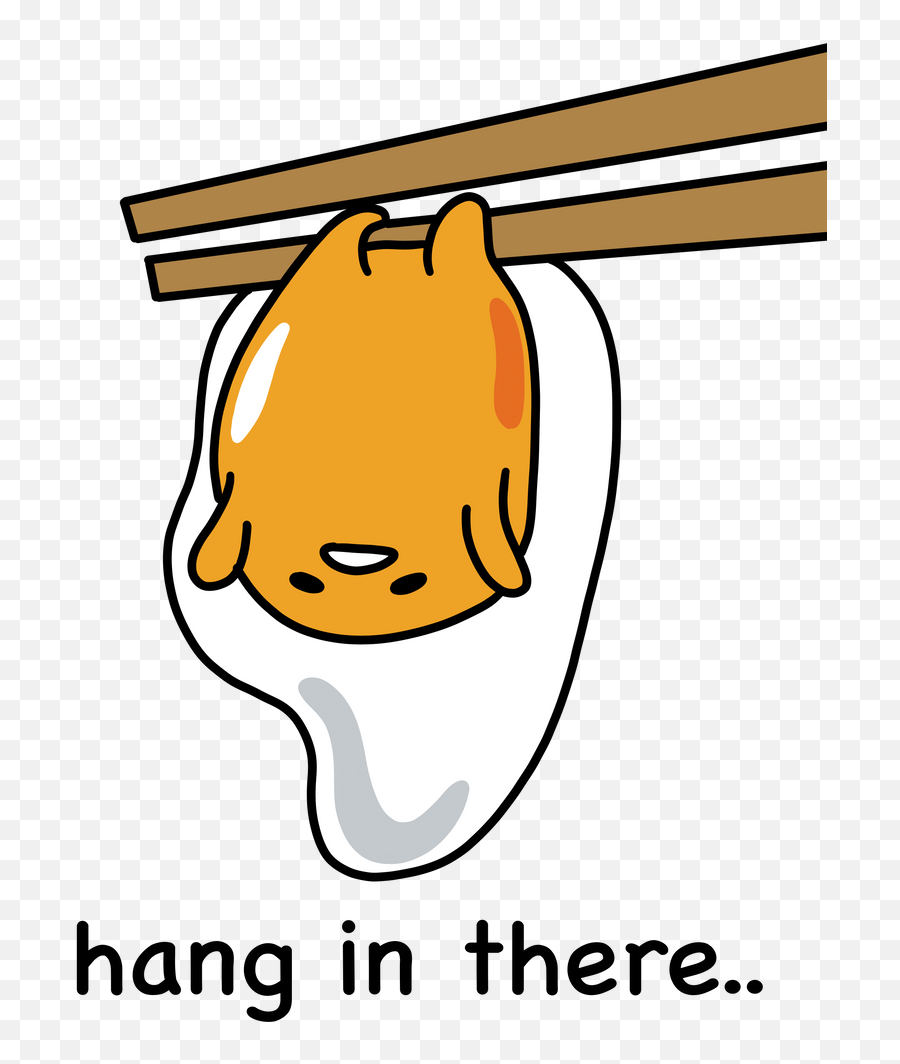 Gudetama Throw Pillow By Buthaina - Cover 16 X 16 With Gudetama Hang In There Png,Gudetama Transparent